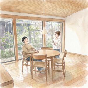 取り壊し直前の伊礼智設計の平屋を見学、建物も家具も見ないとわからない